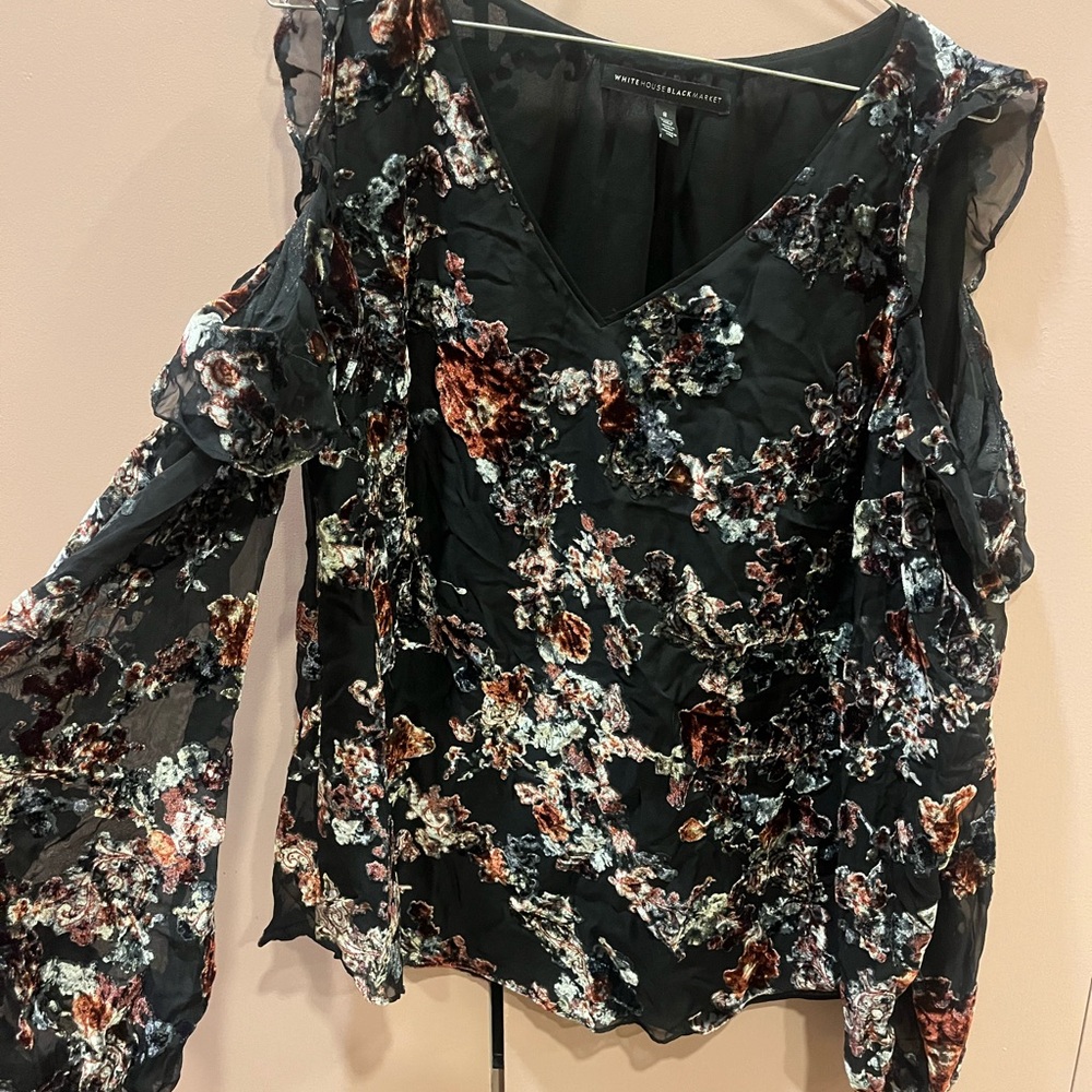 Floral Cold Shoulder Top